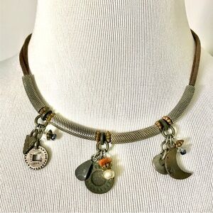 The Limited Metal Bangle & Bead Necklace